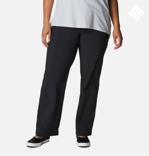 Women's Columbia PFG Aruba Roll Up Pants Black | Plus Size CA-A1A0C